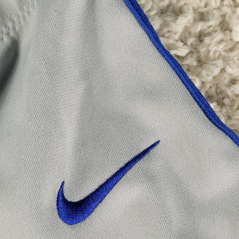 Nike Baseball Pants Mens 3XL Grey NEW BQ9021-055 Blue Side Stripe Knicker Style - Picture 5 of 13